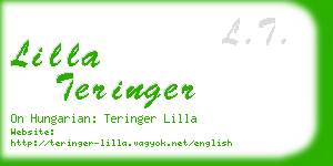 lilla teringer business card